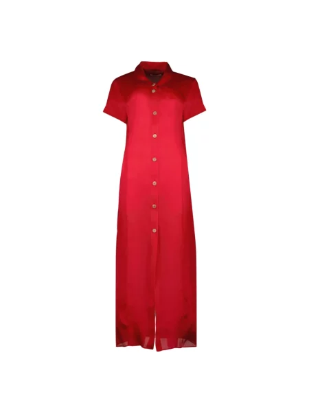 Sukienka koszulowa Khaite czerwona