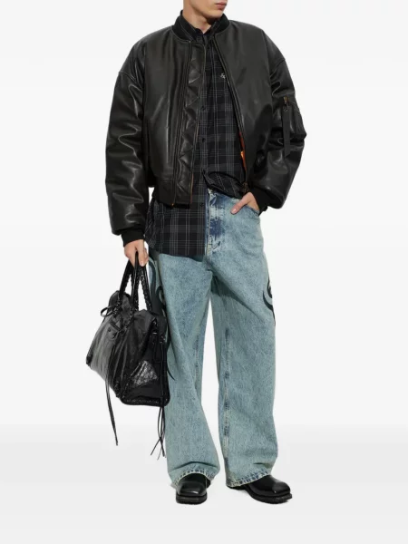 Καρό πουκάμισο Vetements μαύρο