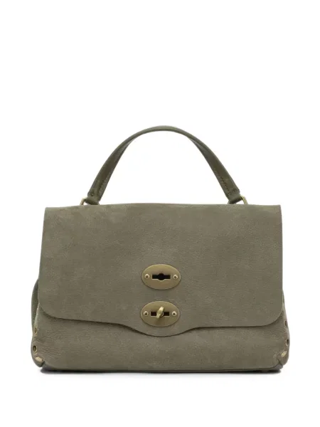 Geantă shopper Zanellato din piele verde