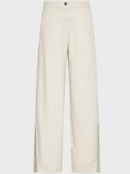 Смугасті штани Calvin Klein Jeans білі