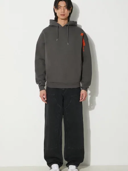 Alpha Industries Μπλούζα Flock Logo Hoody