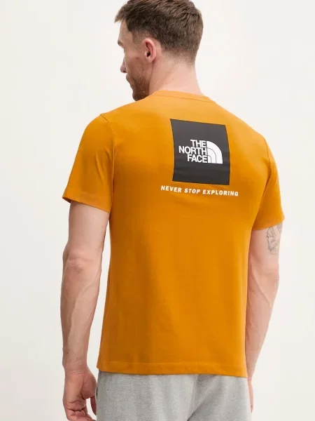 Kratka majica The North Face EVOLUTION oranžna