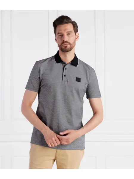 BOSS ORANGE Polo PeOxford gri