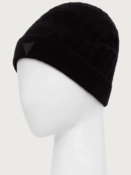 Guess căciulă pentru bărbați cu lână negru