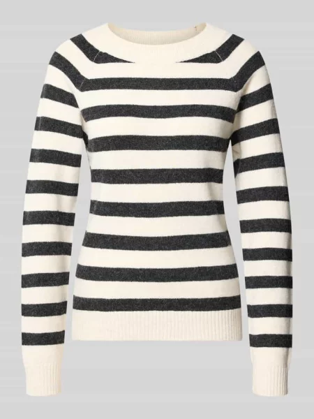Sweter z dzianiny o kroju regular fit z raglanowymi rękawami model ‘DOFFY’ Vero Moda czarny