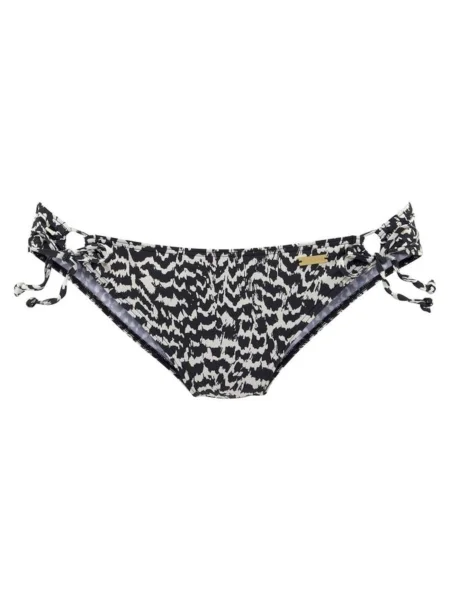 LASCANA Bikini hlačke črna bela