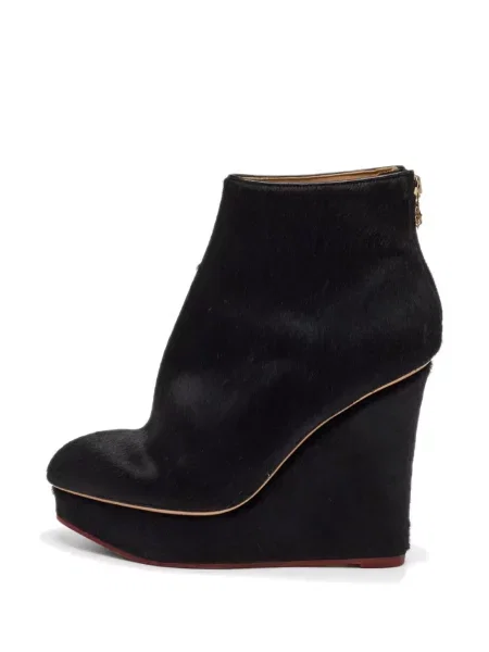 Cizme scurte Charlotte Olympia negru