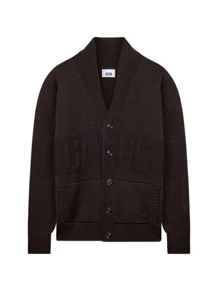 Gulerat cardigan Gcds cu autograf maro