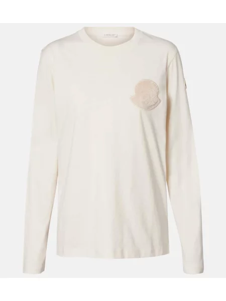 Тениска Moncler от джърси бяло