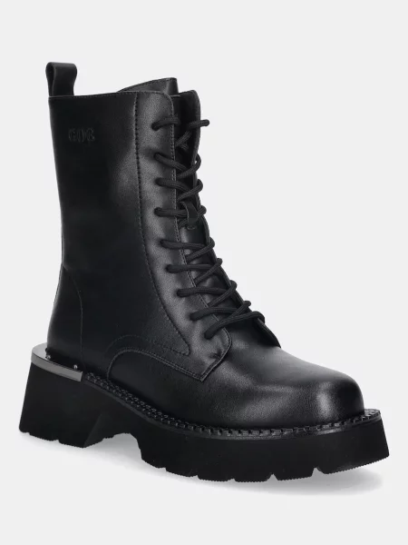 GOE bocanci de piele cu platforma izolare usoara BLACK negru