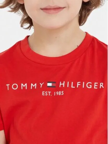 Tommy Hilfiger T-shirt Essential S Crvena bijela