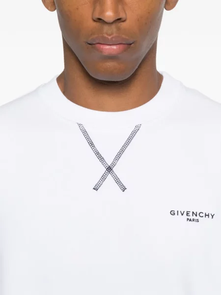Hanorac Givenchy cu broderie alb