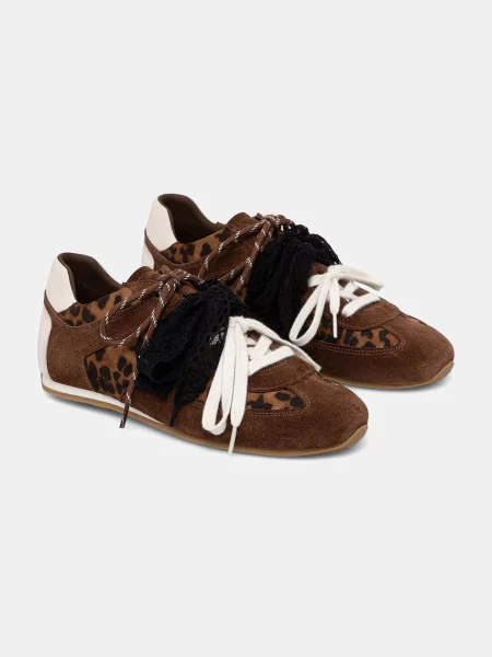 Answear.LAB sneakers pentru femei din piele întoarsă maro