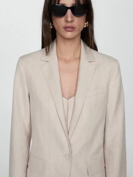 MANGO Пиджак бежевий