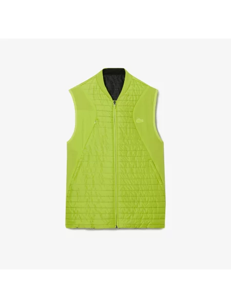 Lacoste Kamizelka Sport Active Ze Stójką Pikowana Dwustronna czarna