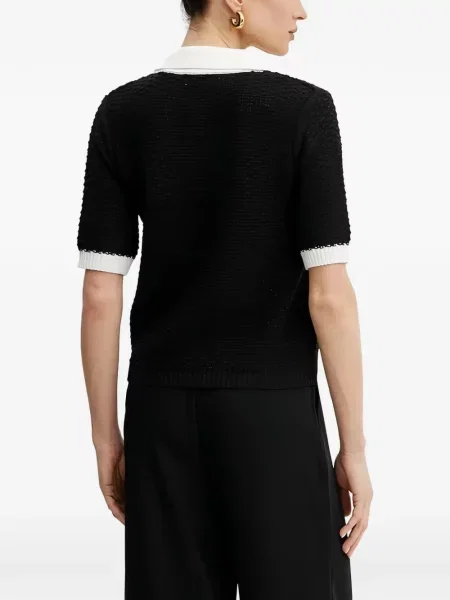 Gulerat cardigan Morgan negru