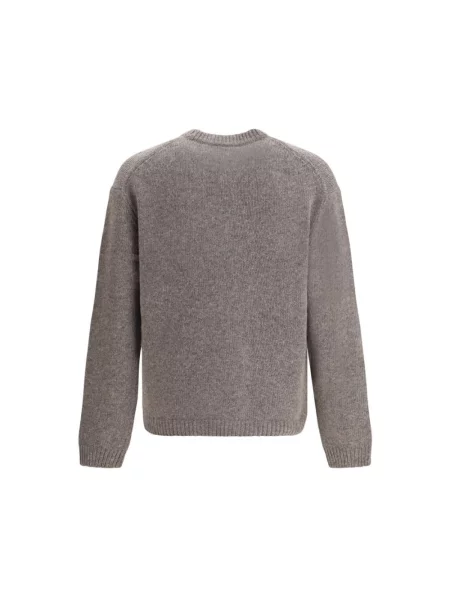 Sweter Maison Kitsune wełniany szary