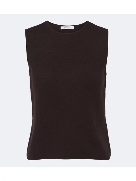 Vestă Max Mara de lână maro