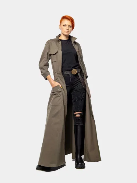 Сукня максі Авіація Галичини хакі