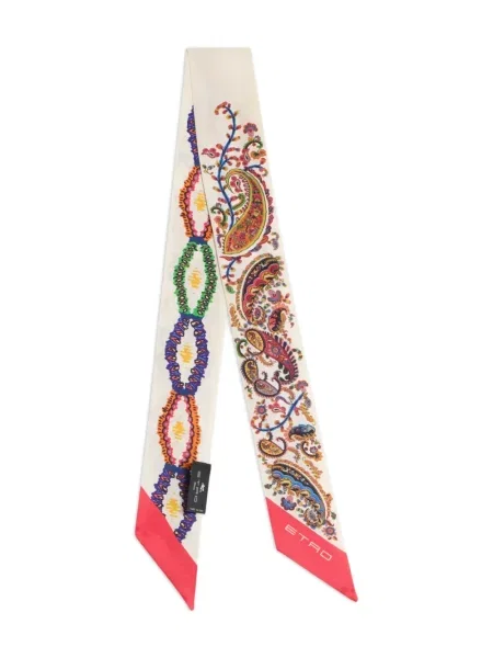 Fular Etro de mătase cu model floral