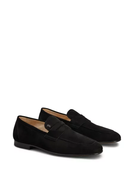 Pantofi loafer Tod's din piele de căprioară negru
