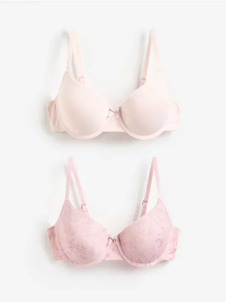 Reserved Sutien push up 2 pack roz-pastel roz