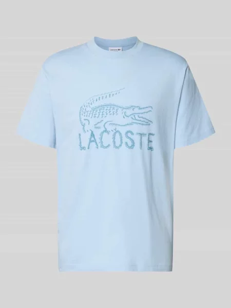 T-shirt o kroju regular fit z czystej bawełny Lacoste