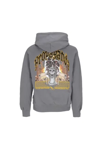Bluza z kapturem Propaganda szara