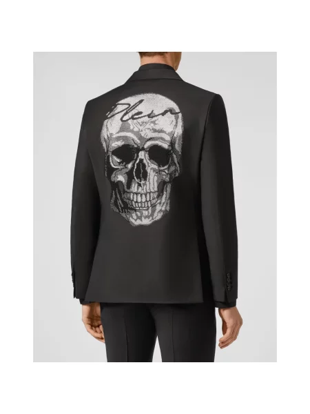 Marynarka Philipp Plein wełniana czarna