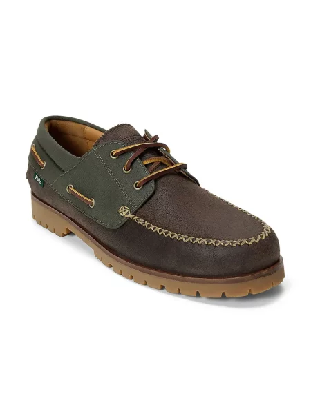 Polo Ralph Lauren mokasini usnjeni Ranger Deck rjava