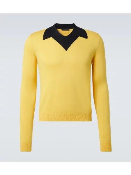 Volnena majica Prada rumena