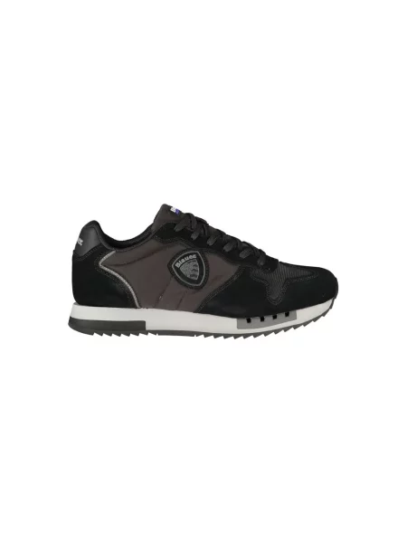 Sneakersy Blauer skórzane czarne