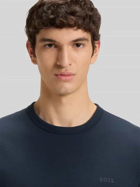 Damski t-shirt o kroju regular fit z czystej bawełny model TEGOOD' Boss Orange niebieska