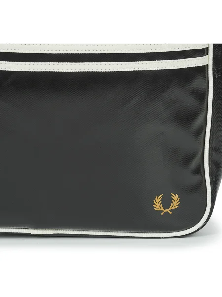 Geantă FRED PERRY Classic Shoulder Bag Black/ Ecru Universal negru