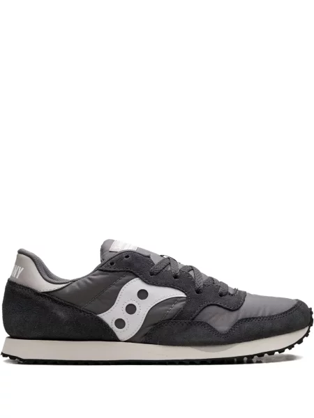 Sneakerși Saucony cu șireturi din dantelă gri
