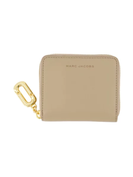 Marc Jacobs Portfel The Scene Slim Compact Wallet beige beżowy