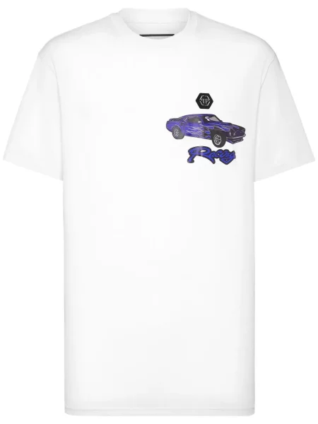 Tricou Philipp Plein alb