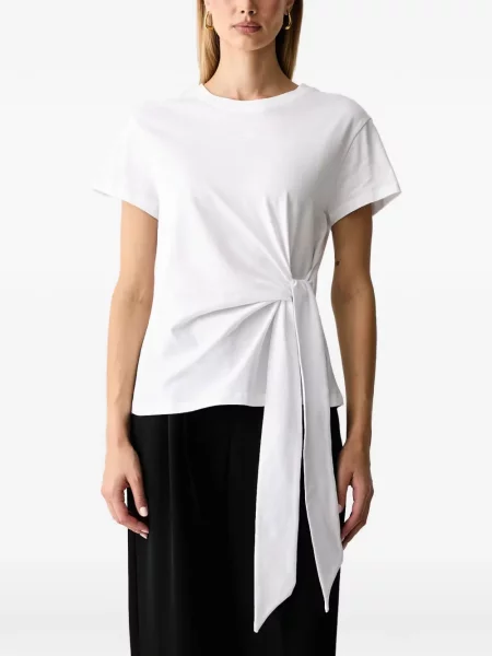 Tricou Karl Lagerfeld cu legături alb