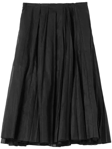 Fustă Jil Sander în linie A negru
