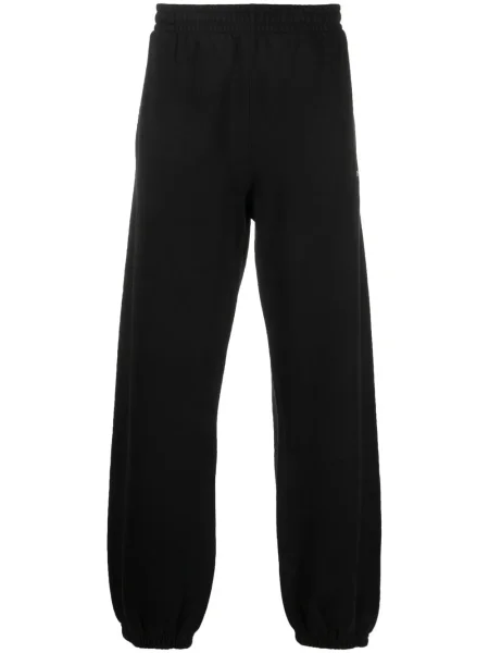 Pantaloni Off-white cu dungi alergare cu autograf alb