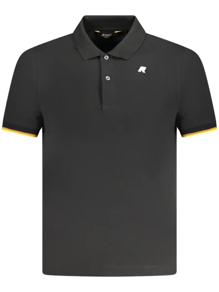 Polo K-way cu mâneci scurte negru