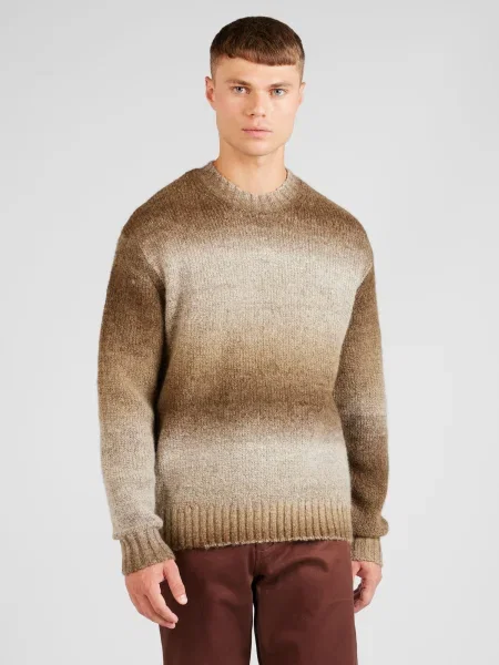 SELECTED HOMME Pulover Gaard temno / rjava bež