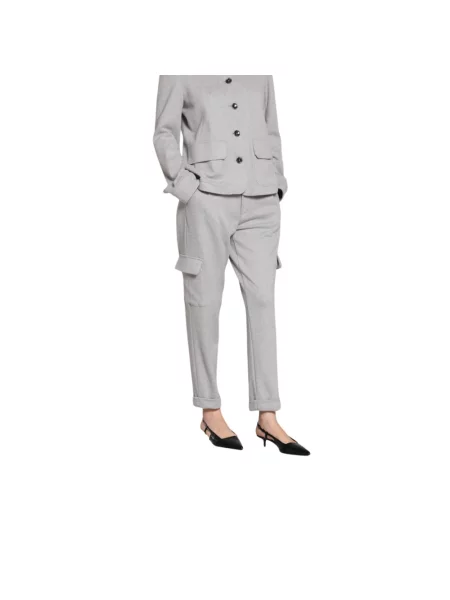 Spodnie cargo Mason's w kolorze melanż szare