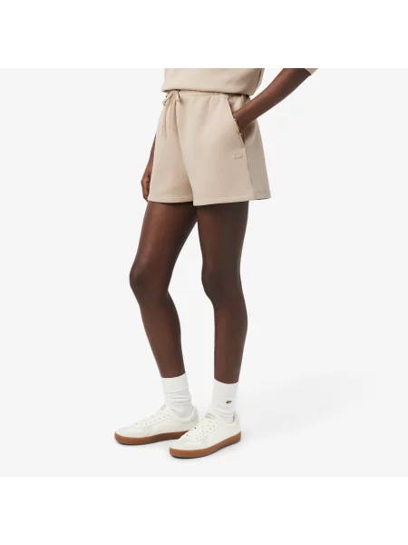 Lacoste Organiczne Szorty beżowe