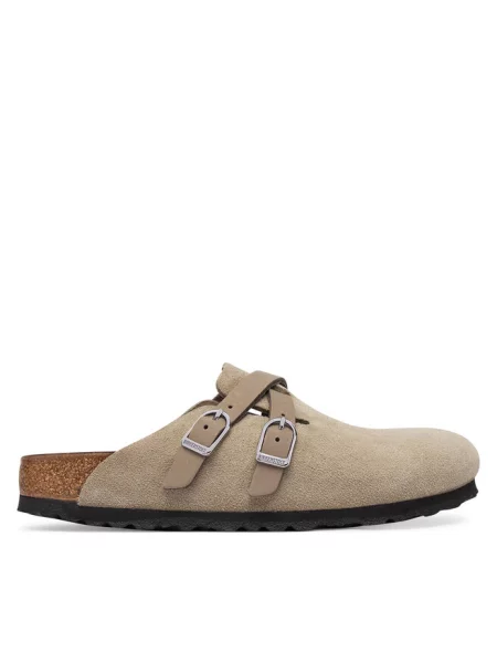 Klapki Birkenstock beżowe