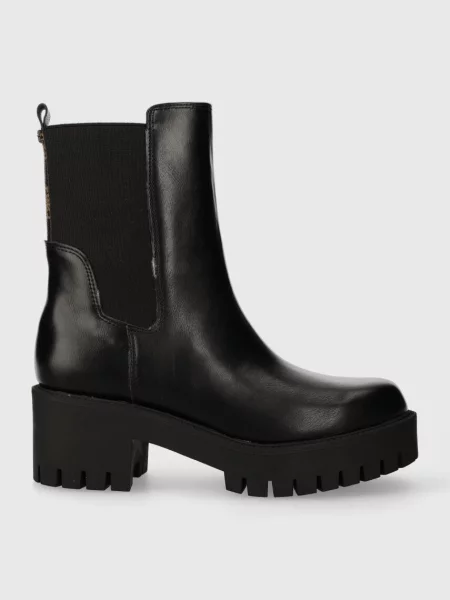 Боти челси Guess WARIN с дебел черно