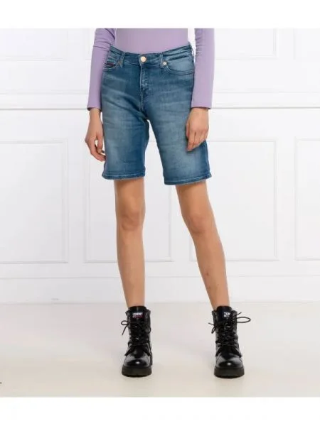 Tommy Jeans Pantaloni scurți | mid rise albastru