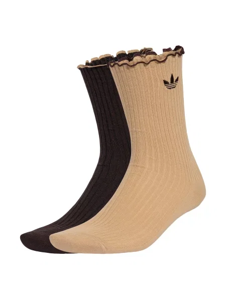 ADIDAS ORIGINALS Čarape ROSES CREW 2 PAIRS / čokolada bež