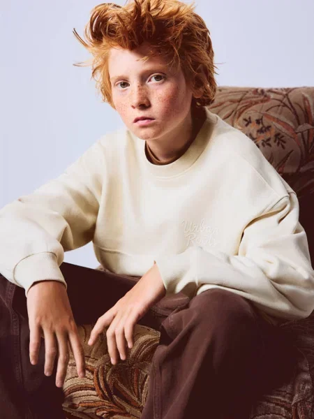 Bluza ze wzorem kremowy / écru Dzieci lata MANGO KIDS