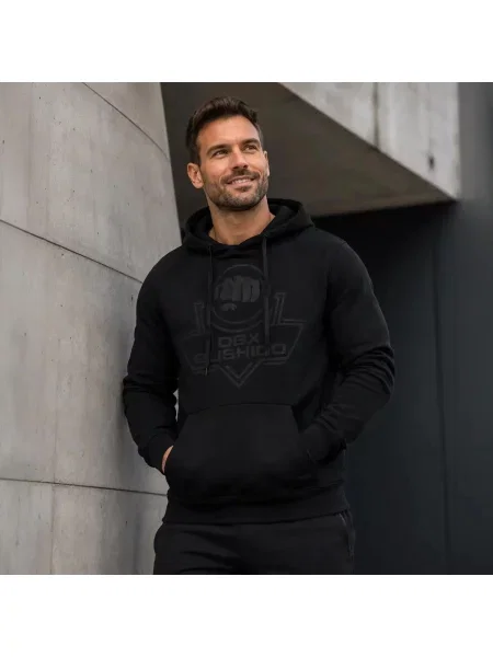 Bluza z kapturem Black on Black DBX Bushido czarna